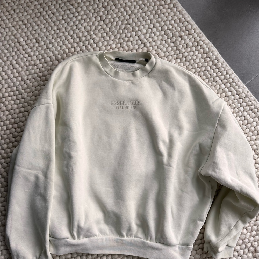 Essentials Men's Cream Sweater